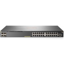 SWITCH HP ARUBA JL255A 2930F 24 PUERTOS RJ45 10/100/1000 POE 370W Y 4 SFP 1/10GE ADMINISTRABLE CAPA  [ JL255A ][ NIC-2306 ]