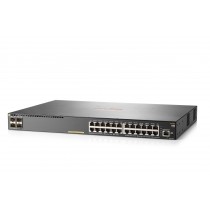 SWITCH HP ARUBA JL255A 2930F 24 PUERTOS RJ45 10/100/1000 POE 370W Y 4 SFP 1/10GE ADMINISTRABLE CAPA  [ JL255A ][ NIC-2306 ]