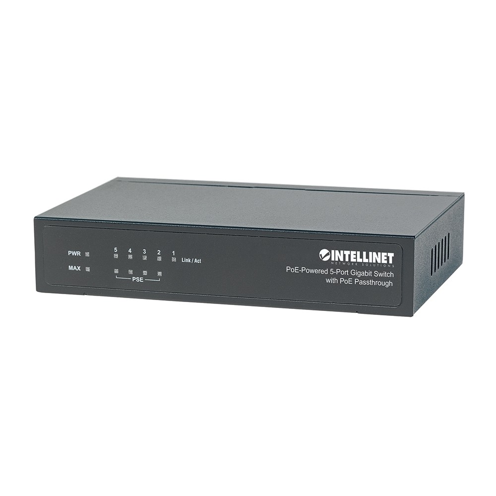 POE SWITCH,INTELLINET,561082, GB  5 PTOS 30W/PTO, 68W [ 561082 ][ NIC-2609 ]