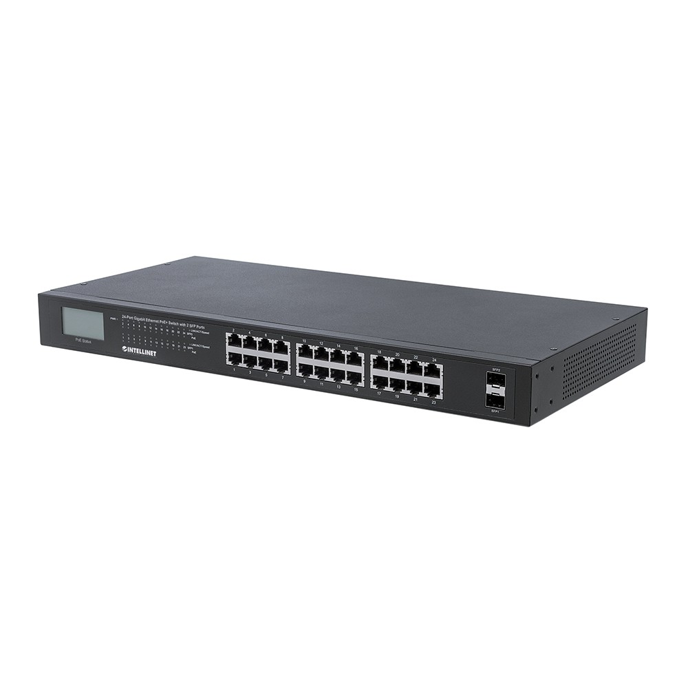 POE SWITCH,INTELLINET,561341, GB 16 PTOS 19, 30W/PTO, 220W, ADMIN + 2 SFP [ 561341 ][ NIC-2613 ]