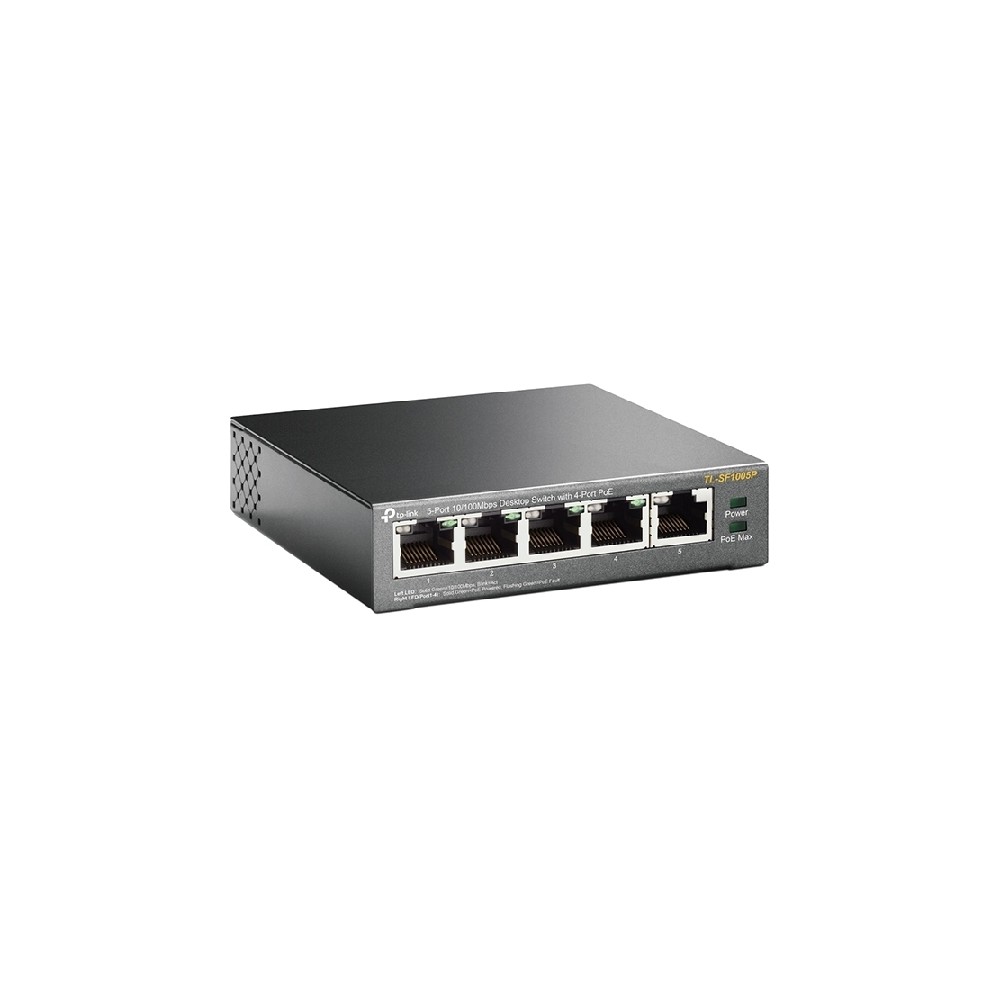 SWITCH | TP-LINK | TL-SF1005P | 5 PUERTOS | NO ADMINISTRABLE | CON 4 PUERTOS POE | PARA ESCRITORIO [ TL-SF1005P ][ NIC-2675 ]