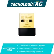 TARJETA DE RED | TP-LINK | ARCHER T2U NANO | USB | DUAL BAND AC600 | 5GHZ 433MBPS 2.4GHZ  | 150MBPS  [ ARCHER-T2U-NANO ][ NIC-2977 ]