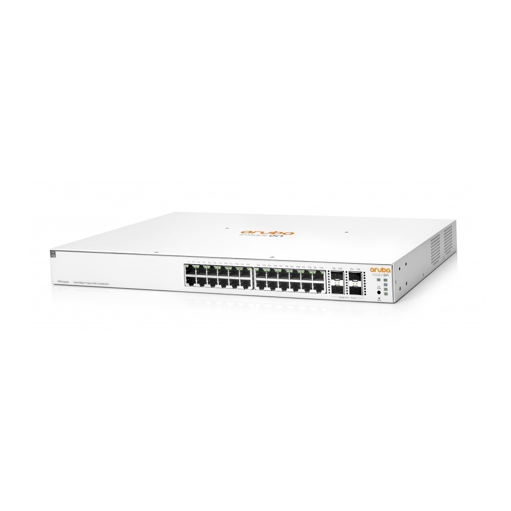 SWITCH HPE ARUBA JL684A INSTANT ON 1930 24G POE CLASE 4 4SFP+ 370 W ADMINISTRABLE CAPA 2 SMART MANAG [ JL684A ][ NIC-3375 ]