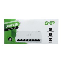 SWITCH GHIA 8 PUERTOS RJ45 10/100/1000 MBPS NO ADMINISTRABLE AUTO MDI/MDIX HALF FULL DUPLEX // GIGAB [ GNW-S4 ][ NIC-3421 ]