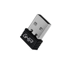 ADAPTADOR DE RED GHIA NANO USB 2.0 INALAMBRICO 150 MBPS [ GNW-U1 ][ NIC-3427 ]