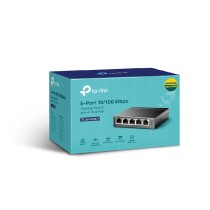 SWITCH | TP-LINK | TL-SF1005LP| 5 PUERTOS RJ45 10/100 MBPS | NO ADMINISTRABLE |CON 4 PUERTOS POE | P [ TL-SF1005LP ][ NIC-3576 ]