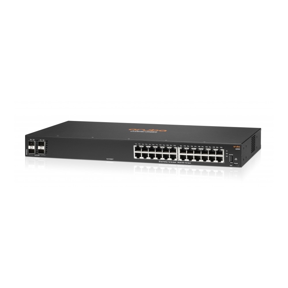 SWITCH HPE ARUBA R8N88A 6000 24G Y 4SFP ADMINISTRABLE CAPA 2 [ R8N88AR8N88AABA ][ NIC-3803 ]