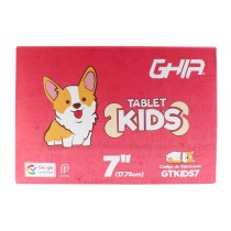 TABLET GHIA 7 KIDS/A50 QUADCORE/1GB RAM/16GB /2CAM/WIFI/BLUETOOTH/2500MAH/ANDROID 9 /PERRITO [ GTKIDS7DG ][ NOTGHIA-288 ]