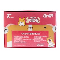 TABLET GHIA 7 KIDS/A50 QUADCORE/1GB RAM/16GB /2CAM/WIFI/BLUETOOTH/2500MAH/ANDROID 9 /PERRITO [ GTKIDS7DG ][ NOTGHIA-288 ]