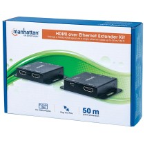 EXTENSOR VIDEO,MANHATTAN,207461, HDMI, 50M VIA CAT 6 (UN CABLE) [ 207461 ][ AC-5865 ]