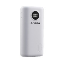 BATERIA DE RESPALDO POWER BANK ADATA P10000QCD 10000MAH/2 USB A/ 1 USB C/INDICADOR DE CARGA DIGITAL/ [ AP10000QCD-DGT-CWH ][ AC-9420 ]