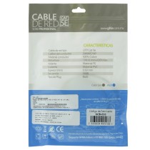 CABLE DE RED RJ45 GHIA 1 MTS 3 PIES PATCH CORD CAT 5E UTP GRIS 100COBRE [ GCB-010 ][ CB-1191 ]