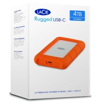 DISCO DURO EXTERNO LACIE RUGGED USB-C 4TB 2.5 PORTATIL USB 3.1 NARANJA-PLATA WINDOWS MAC CONTRAGOLPE [ STFR4000800 ][ HD-2543 ]