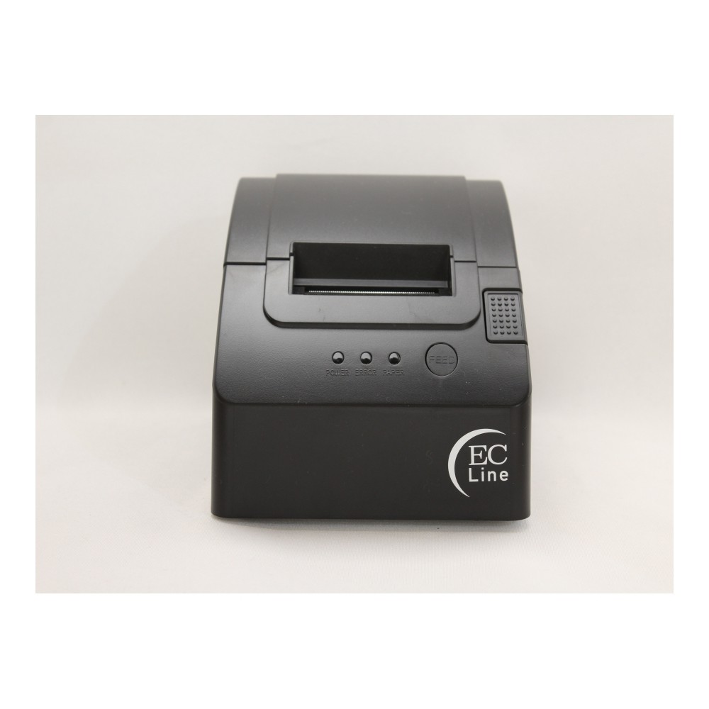 MINIPRINTER EC LINE EC-PM-58110, NEGRO, TERMICA, 58 MM, USB, SERIAL, RJ11, CORTE MANUAL, 110 MM/SEG [ EC-PM-58110 ][ PR-1900 ]