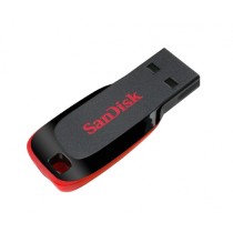 MEMORIA SANDISK 128GB USB 2.0 CRUZER BLADE Z50 NEGRO C/ROJO [ SDCZ50-128G-B35 ][ RAM-3107 ]