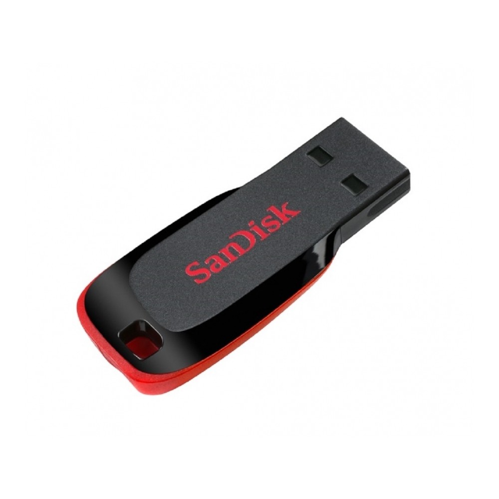 MEMORIA SANDISK 128GB USB 2.0 CRUZER BLADE Z50 NEGRO C/ROJO [ SDCZ50-128G-B35 ][ RAM-3107 ]