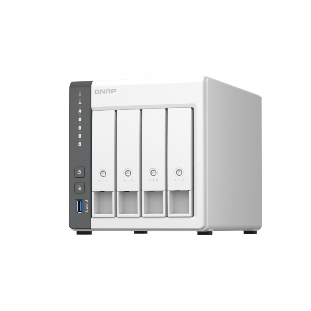 NAS QNAP TS-433-4G /4 BAHIAS NUCLEO CUADRUPLE  2.0 GHZ 4GB DDR3/1 LAN 2,5 GBE/ 1 LAN GBE/USB 3.2 X1/ [ TS-433-4G-US ][ SAM-818 ]