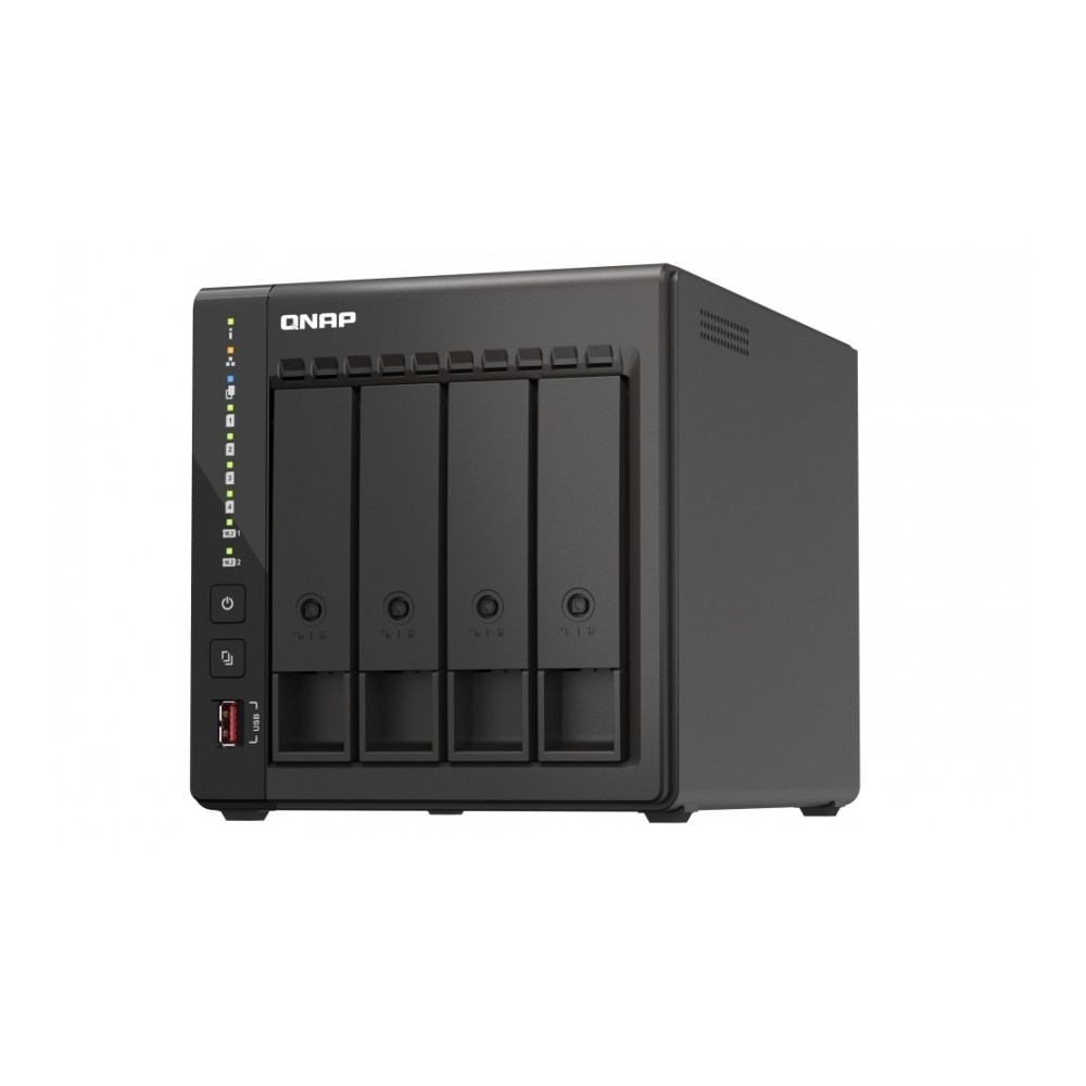 NAS QNAP TS-453E-8G / 4 BAHIAS / TORRE / INTEL CELERON 4NUCLEOS 2.6GHZ / 8GB RAM DDR4 / LAN 2,5GBE(2 [ TS-453E-8G-US ][ SAM-825 ]