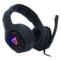 AUDIFONOS GAMER OCELOT TIPO DIADEMA/OVER EAR/USB/3.5MM/COLOR NEGRO/ALAMBRICOS/ILUMINACION TIPO RGB/C [ OGMH02 ][ SPK-1968 ]