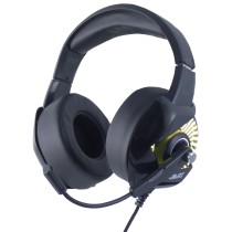 AUDIFONOS GAMER OCELOT TIPO DIADEMA/OVER-EAR/USB/3.5MM/COLOR NEGRO/ALAMBRICOS/ILUMINACION TIPO RGB/C [ OGMH01 ][ SPK-1971 ]