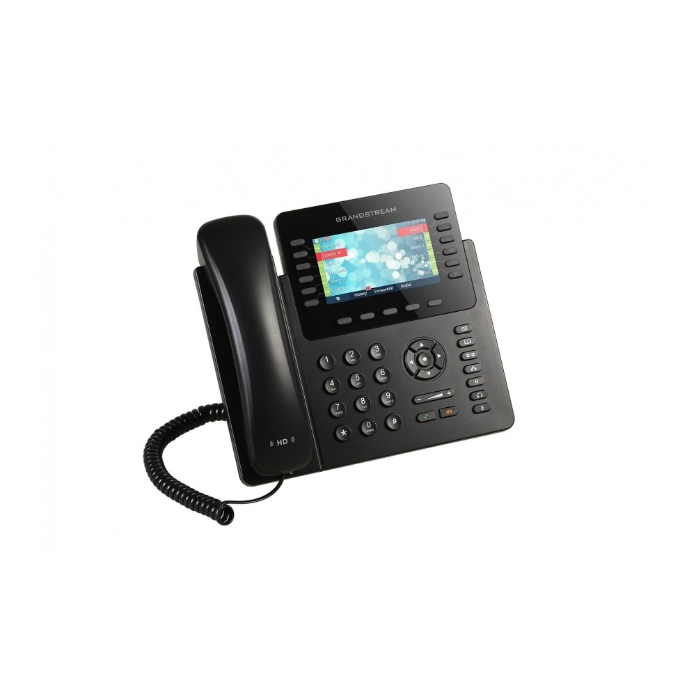 TELEFONO IP GRANDSTREAM GXP2170 / 6 CUENTAS SIP 12 LINEAS 2 PUERTOS GIGABIT BLUETOOTH  CONECTOR RJ9  [ GXP2170 ][ TEL-165 ]