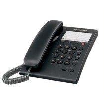 TELEFONO PANASONIC KX-TS550MEB ALAMBRICO BASICO UNILINEA CON MARCADOR RAPIDO DE 10 NUMEROS CONTROL D [ KX-TS550MEB ][ TEL-23 ]