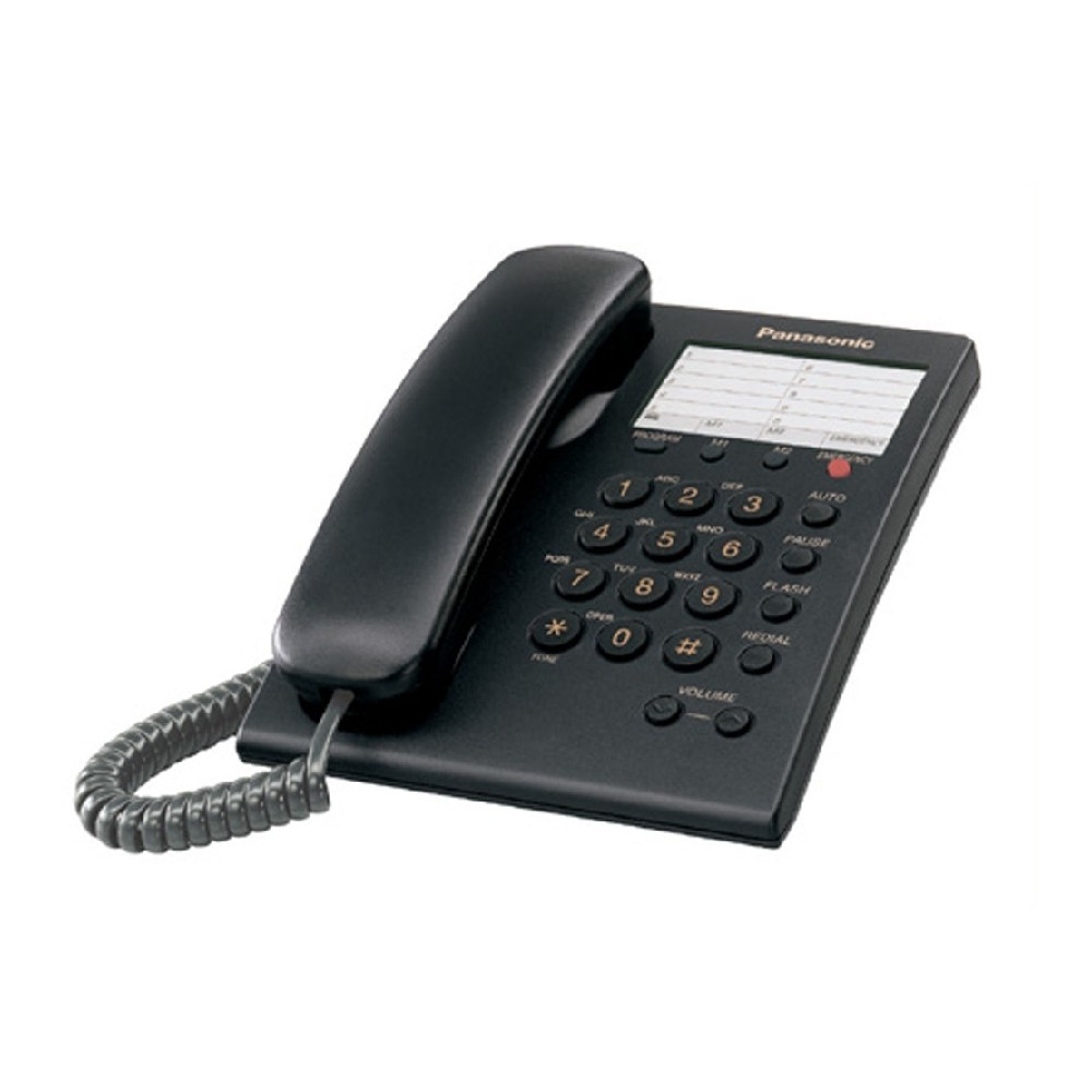 TELEFONO PANASONIC KX-TS550MEB ALAMBRICO BASICO UNILINEA CON MARCADOR RAPIDO DE 10 NUMEROS CONTROL D [ KX-TS550MEB ][ TEL-23 ]