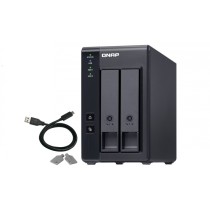 UNIDAD DE EXPANSION QNAP TR-002-US 2 BAHIAS 3.5 Y 2.5 SATA HDD/SATA 2.5 SSD/HASTA 36TB /HOT-SWAP [ TR-002-US ][ UR-229 ]