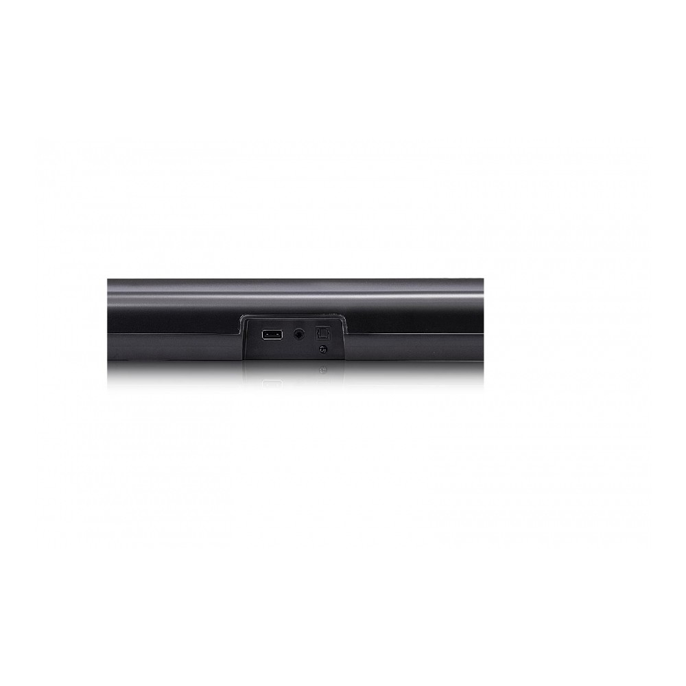 LG SOUND BAR SUBWOOFER, 2.1 CANALES, BLUETOOTH,1600W RMS , WOOFER LEVEL -15-6DB,NEGRO [ SQC1 ][ SPK-2358 ]