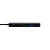 HUB ACTECK GATE 5 DH640 / USB C / 4 PUERTOS / USB A - HDMI - LECTOR DE MEMORIAS / 10 CM / NEGRO / AC [ AC-934633 ][ AC-10929 ]