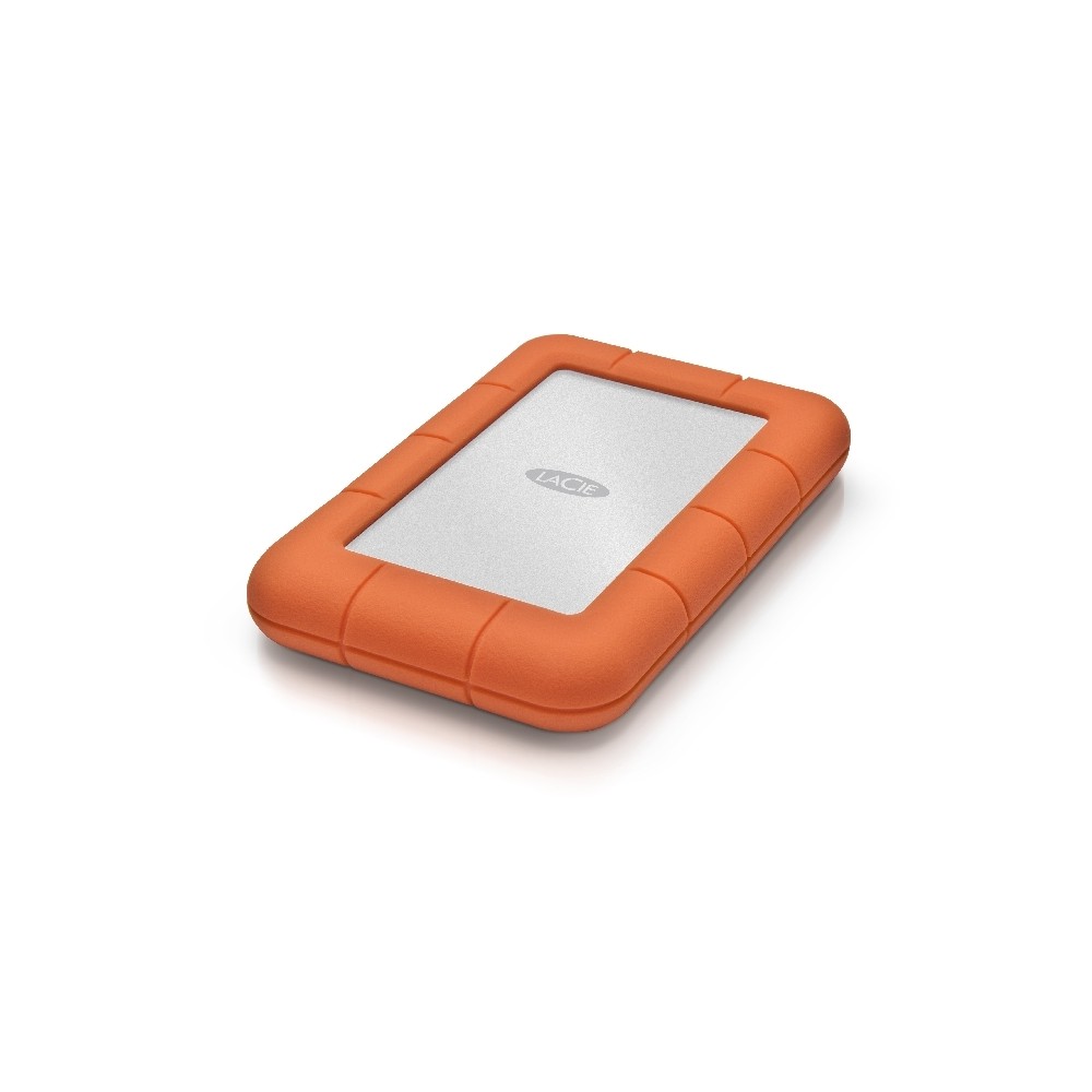 DISCO DURO EXTERNO LACIE RUGGED MINI 1TB 2.5 PORTATIL USB 3.0 NARANJA-PLATA WINDOWS MAC CONTRAGOLPES [ LAC301558 ][ HD-2373 ]