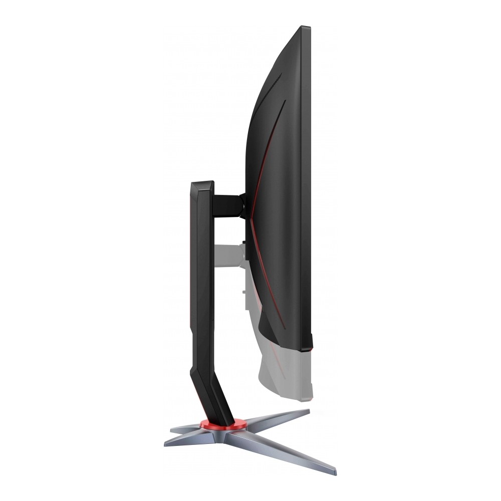 MONITOR AOC GAMER CURVO 24 / NEGRO - ROJO /  PANEL VA / HDMI VGA DISPLAYPORT / ASPECTO 16:9 / TR 1 M [ C24G2 ][ MNL-2104 ]