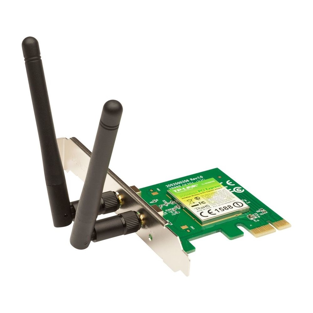 TARJETA DE RED | TP-LINK |TL-WN881ND | PCI EXPRESS X1 | INALAMBRICA 2 ANTENAS DESMONTABLES | BRACKET [ TL-WN881ND ][ NIC-1292 ]