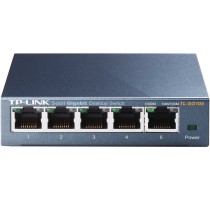 SWITCH | TP-LINK |TL-SG105 | 5 PUERTOS GIGABIT | NO ADMINISTRABLE | CARCASA METALICA | PARA ESCRITOR [ TL-SG105 ][ NIC-1491 ]