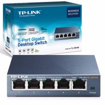 SWITCH | TP-LINK |TL-SG105 | 5 PUERTOS GIGABIT | NO ADMINISTRABLE | CARCASA METALICA | PARA ESCRITOR [ TL-SG105 ][ NIC-1491 ]