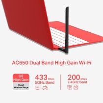 TARJETA DE RED USB | MERCUSYS | MU6H | BANDA DUAL AC650 |5GHZ 433MBPS 2.4GHZ 200MBPS | 1 ANTENA EXTE [ MU6H ][ NIC-3401 ]