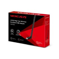 TARJETA DE RED USB | MERCUSYS | MU6H | BANDA DUAL AC650 |5GHZ 433MBPS 2.4GHZ 200MBPS | 1 ANTENA EXTE [ MU6H ][ NIC-3401 ]