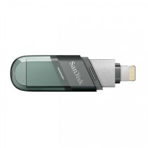 MEMORIA SANDISK 128GB IXPAND FLASH DRIVE FLIP PARA IPHONE/IPAD LIGHTNING/USB 3.1 METÁLICA CON TAPA  [ SDIX90N-128G-GN6NE ][ RAM-3760 ]