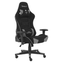 SILLA GAMER DE TELA OCELOT/ COLOR NEGRO CON GRIS / BASE REFORZADA DE NYLON/ DESCANSA BRAZOS AJUSTABL [ OST-BLACK-MIST ][ AC-10016 ]