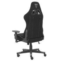 SILLA GAMER DE TELA OCELOT/ COLOR NEGRO CON GRIS / BASE REFORZADA DE NYLON/ DESCANSA BRAZOS AJUSTABL [ OST-BLACK-MIST ][ AC-10016 ]