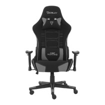 SILLA GAMER DE TELA OCELOT/ COLOR NEGRO CON GRIS / BASE REFORZADA DE NYLON/ DESCANSA BRAZOS AJUSTABL [ OST-BLACK-MIST ][ AC-10016 ]