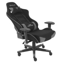 SILLA GAMER DE TELA OCELOT/ COLOR NEGRO CON GRIS / BASE REFORZADA DE NYLON/ DESCANSA BRAZOS AJUSTABL [ OST-BLACK-MIST ][ AC-10016 ]