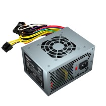 FUENTE DE PODER SLIM QUARONI 500W METALICO 24 PIN [ QPSU-03 ][ CSP-438 ]