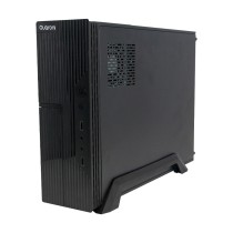 GABINETE SLIM QUARONI, MICRO ATX /MINI ITX/FUENTE DE PODER 500W /COLOR NEGRO ACABADO LINEAL [ QCS-02 ][ CS-774 ]