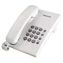 TELEFONO PANASONIC KX-TS500MEB ALAMBRICO BASICO UNILINEA SIN MEMORIAS CONTROL DE VOLUMEN 4 NIVELES R [ KX-TS500MEB ][ TEL-22 ]