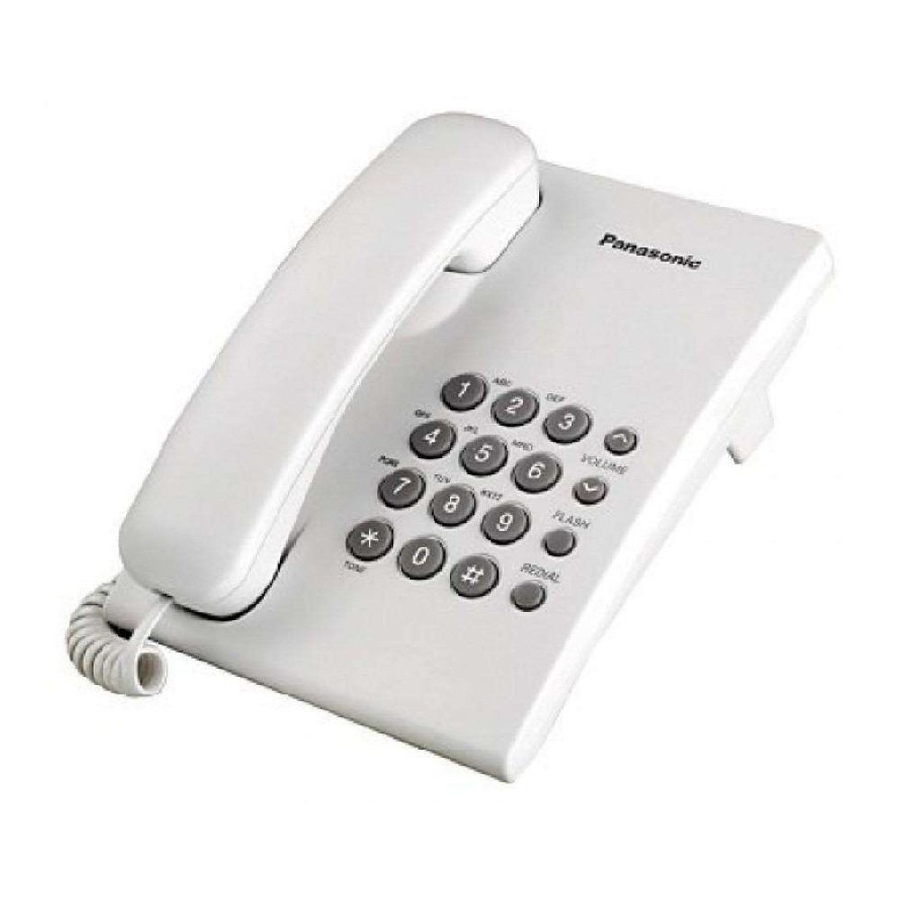 TELEFONO PANASONIC KX-TS500MEB ALAMBRICO BASICO UNILINEA SIN MEMORIAS CONTROL DE VOLUMEN 4 NIVELES R [ KX-TS500MEB ][ TEL-22 ]