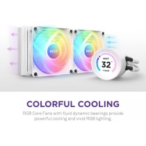 DISIPADOR DE ENFRIAMIENTO LIQUIDO NZXT KRAKEN 240 ELITE /BLANCO/DISPLAY/CONTROLLER/RGB/GAMING [ RL-KR24E-W1 ][ CF-353 ]