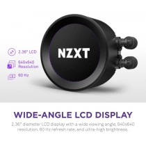 DISIPADOR DE ENFRIAMIENTO LIQUIDO NZXT KRAKEN 240 ELITE /NEGRO/DISPLAY-RADIADOR/GAMING [ RL-KN24E-B1 ][ CF-355 ]