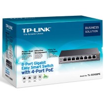 SWITCH TP-LINK TL-SG108PE 8 PUERTOS RJ45 10/100/1000 NO ADMINISTRABLE 4 PUERTOS POE AUTO NEGOTIATION [ TL-SG108PE ][ NIC-2230 ]