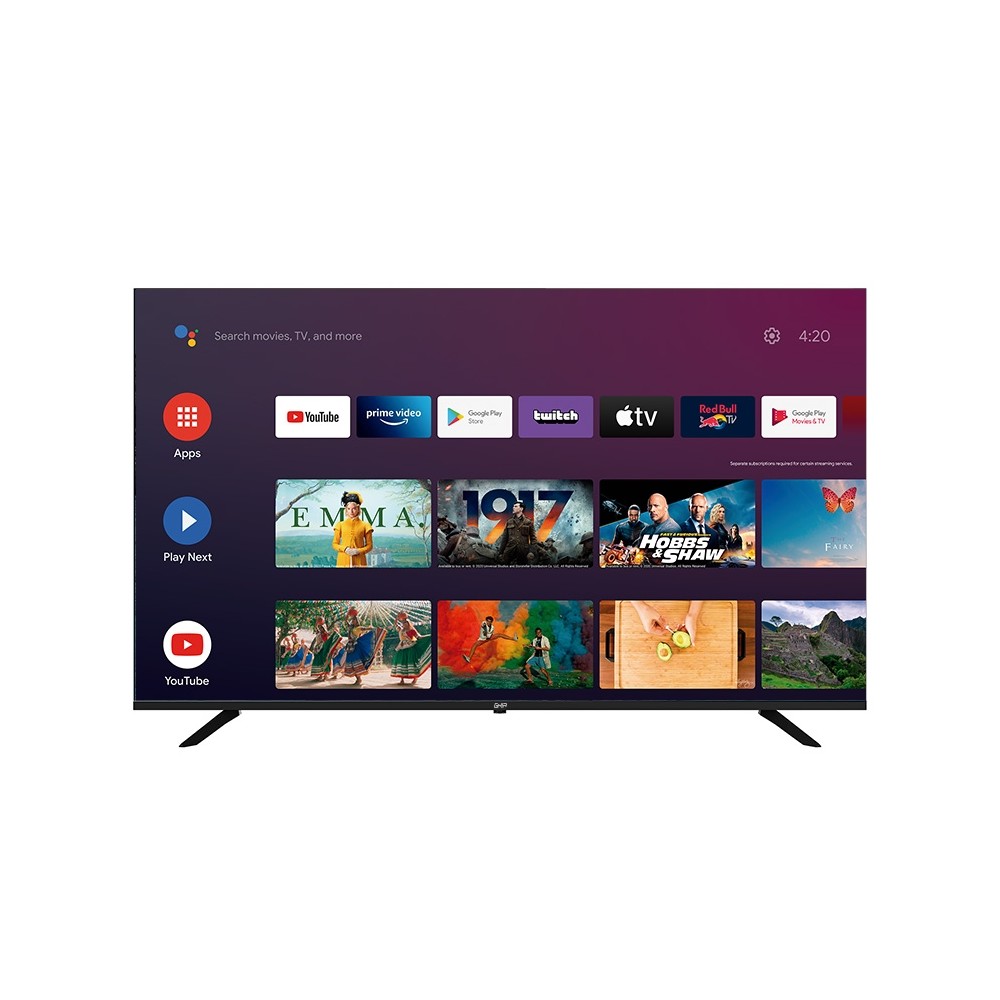 TELEVISION SMART GHIA ANDROID TV CERTIFIED 65 PULG 4K WIFI/ RJ45 /3 HDMI /2 USB / RCA / OPTICO 60HZ [ G65ATV22 ][ TV-960 ]